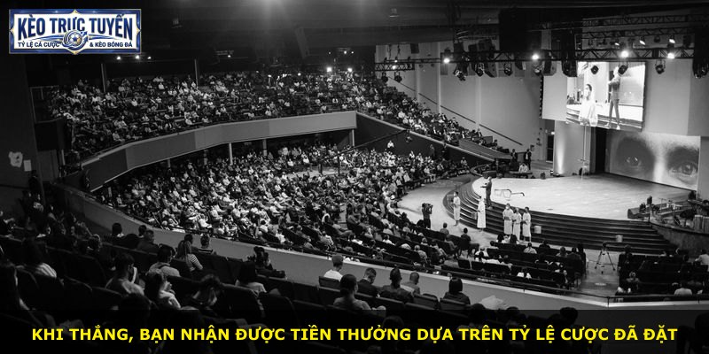 Khi thắng, bạn nhận được tiền thưởng dựa trên tỷ lệ cược đã đặt