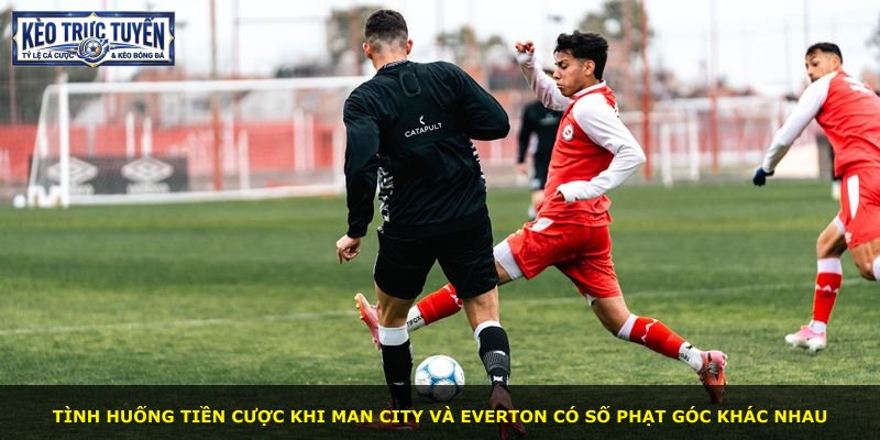 Tình huống tiền cược khi Man City và Everton có số phạt góc khác nhau