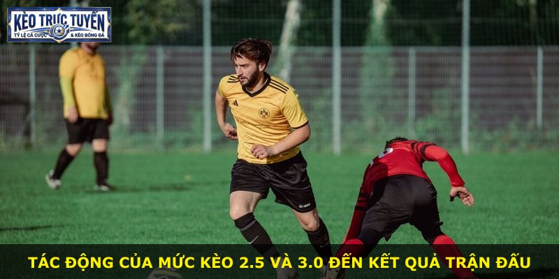 Tác động của mức kèo 2.5 và 3.0 đến kết quả trận đấu