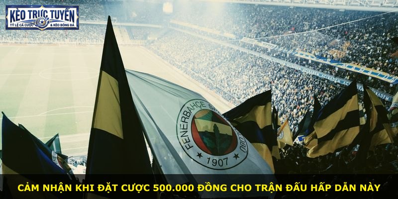 Cảm nhận khi đặt cược 500.000 đồng cho trận đấu hấp dẫn này