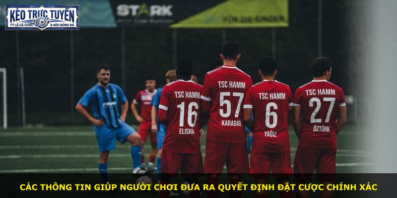 Các thông tin giúp người chơi đưa ra quyết định đặt cược chính xác